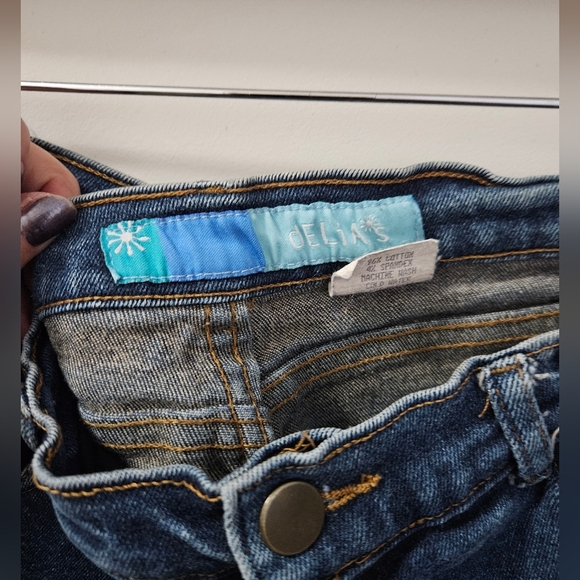Y2K Vintage Delia's split leg denim, mud rinse sz. 9/10 - Picture 4 of 16